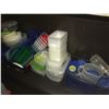 Image 2 : ASSORTED METAL & PLASTIC PREP TRAYS