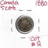 Image 1 : 1880 Canadian Silver 5 Cent