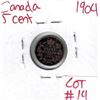 Image 1 : 1904 Canadian Silver 5 Cent