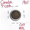 Image 1 : 1905 Canadian Silver 5 Cent