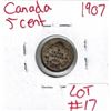 Image 1 : 1907 Canadian Silver 5 Cent