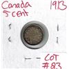 Image 1 : 1913 Canadian Silver 5 Cent