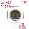 Image 1 : 1915 Canadian Silver 5 Cent