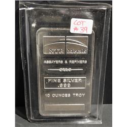 10 Troy Ounces .999 Fine Silver NTR Metals