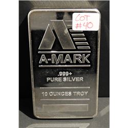 10 Troy Ounces .999 Fine Silver A-Mark