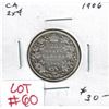 Image 1 : 1906 Canadian Silver 25 Cent