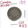 Image 1 : 1909 Canadian Silver 25 Cent