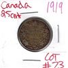 Image 1 : 1919 Canadian Silver 25 Cent