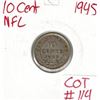 Image 1 : 1945 Newfoundland Silver 10 Cent