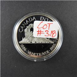 1986 Canadian Commemorative PROOF Silver Dollar VANCOUVER