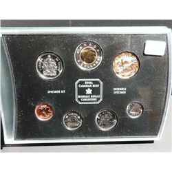 2002 Canadian SPECIMEN Coin Set NEW in PACKAGING