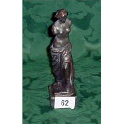 Small bronzed figurine of the Venus de Milo 6.5" high