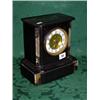 Image 1 : Victorian cased mantle clock with enamel dial