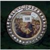 Image 1 : Silver hallmarked circular photo frame decorated with shamrocks London 1893 6" diameter
