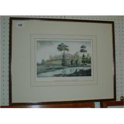 Coloured engraving of Windsor Castle