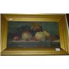 Image 1 : Framed oil on canvas of still life