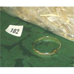 Approx 50 rolled gold bangles various sizes
