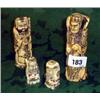 Image 1 : Four bone hand painted oriental figures