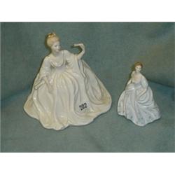 Coalport figurine, Ladies of the Fashion Ball, plus Coalport figure of "Paulette"