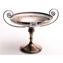 Silver hallmarked Tazza, Sheffield 1907, Martin Hall & Co., weight 605 gms, height 8"