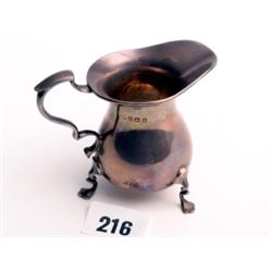 Silver hallmarked milk-jug, Birmingham 1919, weight 81 gms, height 3"