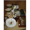 Image 1 : Collection of china pieces including jugs, part doll, cruet sets, etc.