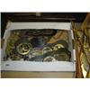 Image 1 : Box lot containing a large quantity of horse brasses and other brass items