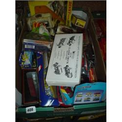 Box lot containing model cars to include Dinky, Old Timer and Matchbox etc.