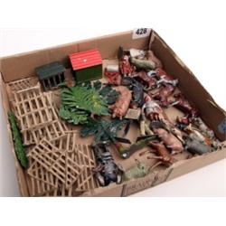 A Britains part farm yard set 