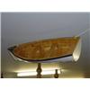 Image 1 : A scratch built clinker wooden rowing boat model 47" long
