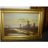 Image 2 : A pair of framed oil on canvas landscape scenes by Joel Owen signed and dated 1921 both 20" x 30"