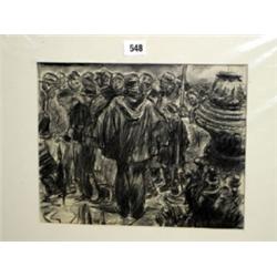 Original Storyboard Scene for 1942 MGM Oscar Nominated Movie Random Harvest by David Hall (pen & cha