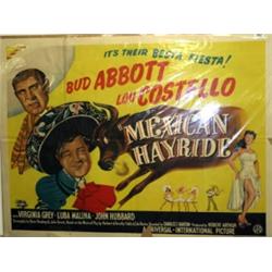 Abbot & Costello Original UK Quad (30"x 40") Movie Poster Mexican Hayride 1948 condition VG (minor e
