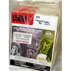 Collection of 80+ Cinema TV Today Magazines early 1970's (superb Movie Trade Mags great Ads etc)