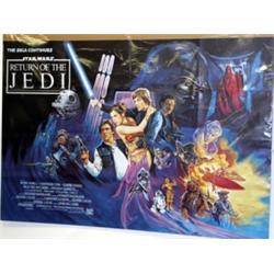 UK Quad Movie Poster for "Return Of The Jedi" 1983 Star Wars Poster (27 ½"x 40") in near Mint condit