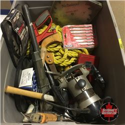 Tote Lot: Variety of Tools (Router, Swing Stapler, Dado Blades, Rubber Mallet, Bits, etc)