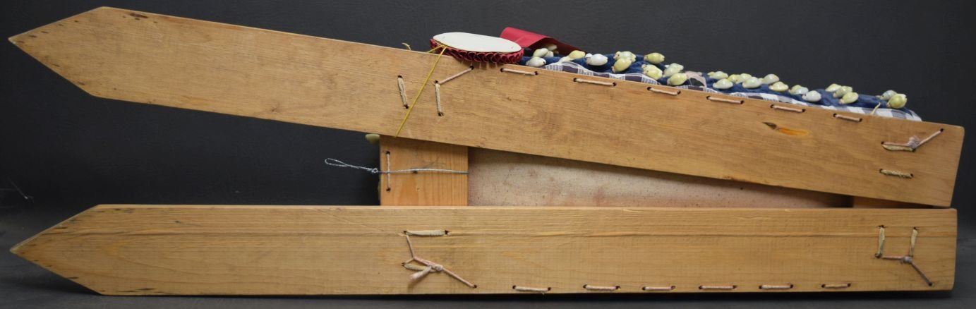 CHEYENNE INDIAN SHELL CRADLE CRADLEBOARD