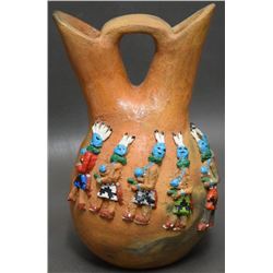 NAVAJO INDIAN POTTERY VASE (SILAS CLAW )