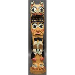 NORTHWEST COAST INDIAN TOTEM POLE (SEALE)