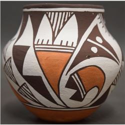 ACOMA INDIAN POTTERY JAR ((LENO)