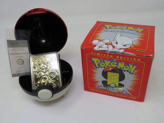 POKEMON - MEWTWO LE 23K GOLD PLATED TRADING CARDS, MINT - Schmalz Auctions POKEMON - MEWTWO LE 23K GOLD PLATED TRADING CARDS, MINT - Schmalz Auctions