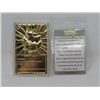 Image 2 : POKEMON - TOGEPI LE 23K GOLD PLATED TRADING CARDS, MINT