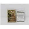 Image 2 : POKEMON - JIGGLYPUFF LE 23K GOLD PLATED TRADING CARD MINT