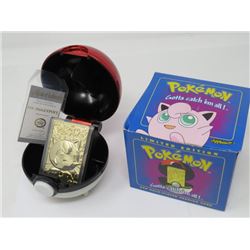 POKEMON - JIGGLYPUFF LE 23K GOLD PLATED TRADING CARD MINT - Schmalz Auctions