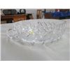 Image 2 : 2 LEADED CRYSTAL CANDLE STICK HOLDERS YUGOSLAVIA, PINWHEEL DISH W/FINGER HANDLE