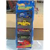Image 2 : HOT WHEELS, 2 PKGS OF 5, (4 TRUCKS, 1 VAN, 4 CARS, 1 MOTORCYLCLE)