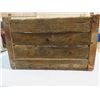 Image 1 : WOODEN POP CRATE HOLDS 12 LARGE BOTTLES, ESTABLISHED