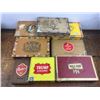 Image 1 : lot of 8 vintage cigar boxes
