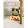 Image 6 : Vintage Heidelberg advertising chalkware bar top sign 8 1/2”
