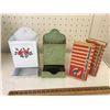 Image 1 : Lot antique match holders & Eddy red bird match boxes